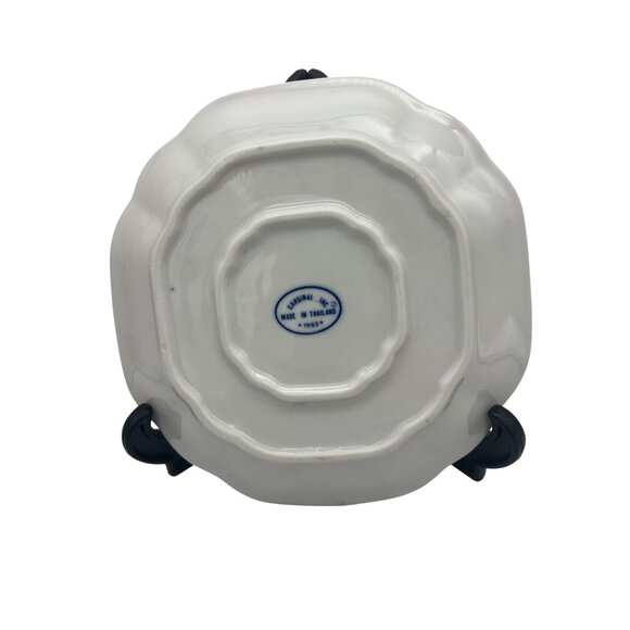 Cardinal Inc 1993 Blue Fruit Salad Plate Made in Thailand 7.5" Vintage - Picture 2 of 5